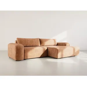 BESTMOBILIER Rebecca - canapé dangle droit 4 places convertible avec c... pas cher