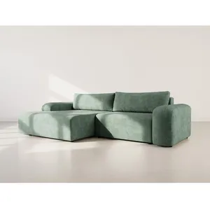 BESTMOBILIER Rebecca - canapé dangle gauche 4 places convertible avec ... pas cher