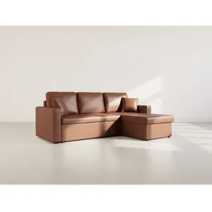 BESTMOBILIER Cyrus - Canapé dangle réversible 4 places - convertible a... pas cher