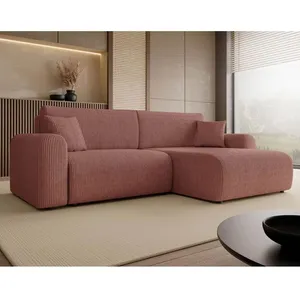 BESTMOBILIER Naomi - Canapé dangle réversible 4 places convertible ave... pas cher