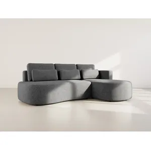 Mahina - canapé dangle droit 4 places convertible avec coffre en tissu... pas cher
