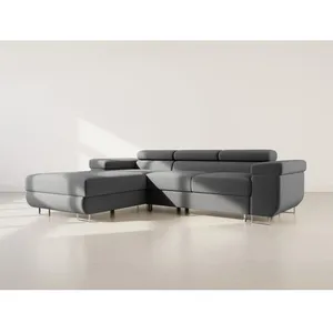 BESTMOBILIER Pablo - canapé dangle gauche - 6 places - convertible ave... pas cher