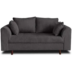LISA DESIGN Rune - canapé 2 places - en velours côtelé pas cher