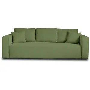 BESTMOBILIER Topaze - canapé 3 places - convertible avec coffre - en velours côtelé pas cher