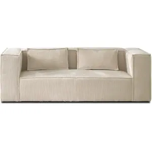 LISA DESIGN Stella - canapé fixe 2 places - en velours côtelé - style contemporain pas cher