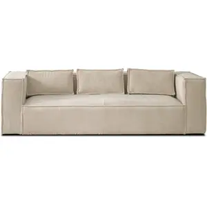 LISA DESIGN Stella - canapé fixe 3 places - en velours côtelé - style contemporain pas cher