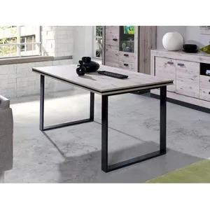 BESTMOBILIER Otis - table à manger - bois gris - 180 cm - style contemporain Couleur - Bois