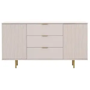 BESTMOBILIER Monica - buffet - beige - 150 cm - Beige pas cher