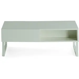 Table basse Sofia - Vert sauge - 110 cm - Contemporain - BESTMOBILIER pas cher