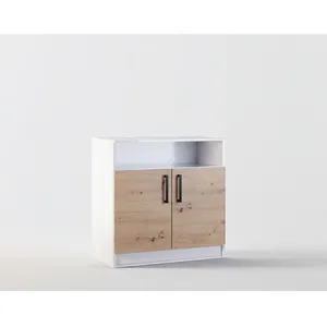 BESTMOBILIER Hayato - commode - bois et blanc - 80 cm - Bois / BlancVendu parcdiscount