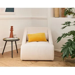 LISA DESIGN Onyx - fauteuil - en velours côtelé - Beige pas cher