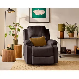 Armand - fauteuil relax électrique en simili - Marron pas cher