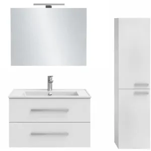 Meuble vasque - JACOB DELAFON - Ola Up - Blanc - 2 tiroirs - 78,5 x 46...Vendu parcdiscount