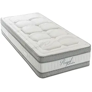 Matelas ROYAL 5* 90x190 cm - OLYMPE LITERIE - Mousse à mémoire de forme - Soutien Equilibré - Anti-acarien pas cher