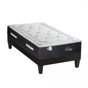 Ensemble PRIVILEGE 180x200 cm - Matelas Ressorts ensachés + Sommier Bois - Ferme - OLYMPE LITERIE pas cher