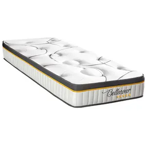 Matelas - BELLECOUR - 90x200 cm - Ressorts ensachés - Soutien ferme - ... pas cher