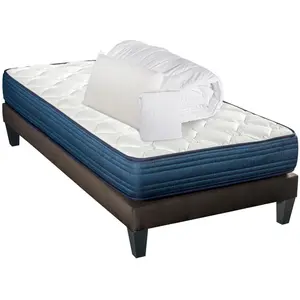 BELLECOUR LITERIE - Pack Prêt à dormir QUINCONCES 180x200 cm - Matelas Mémoire de forme + Sommier + AccessoiresVendu parcdiscount