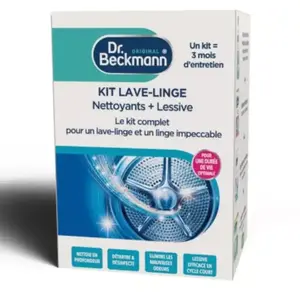 KIT DR BECKMANN starter pack lave-linge + lessive pas cher
