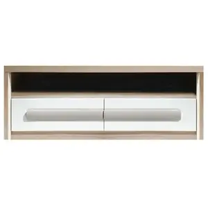 MON MOBILIER DESIGN ROMA Meuble TV 2 tiroirs coulissants 120x53 cm pas cher