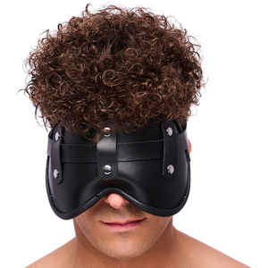 Comparateur de prix : Masque en cuir rembourré Blind Up Noir  