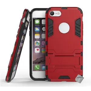 Housse etui coque rigide anti choc pour Apple iPhone 7 + verre trempe - ROUGE - htdmobiles pas cher