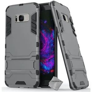 Housse etui coque rigide anti choc pour Samsung G955F Galaxy S8 Plus + verre trempe - GRIS - htdmobiles pas cher