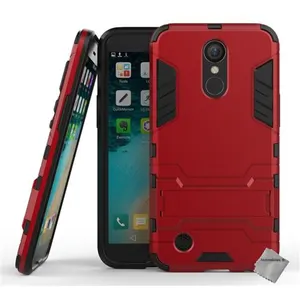 Housse etui coque rigide anti choc pour LG K10 (2017) + film ecran - ROUGE - htdmobiles pas cher