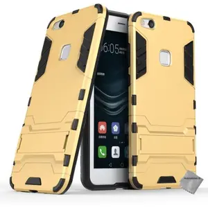 Housse etui coque rigide anti choc pour Huawei P10 Lite avec film ecran - OR pas cher
