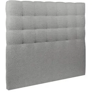 Comparateur de prix : Tete de lit Capitonnée Bouclette Bleue - Ep 10 cm rembourré