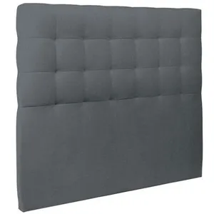 Comparateur de prix : Tête de lit - Design - Velours Gris anthracite - 140 cm - Bois massif - Contemporain