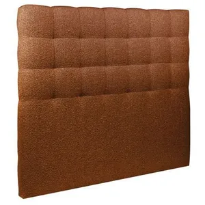 Comparateur de prix : SOMMEIL DE PLOMB Tete de lit Capitonnée Bouclette Terracotta L 140 cm - Ep 10 cm rembourré - Tête de lit design en bois massif