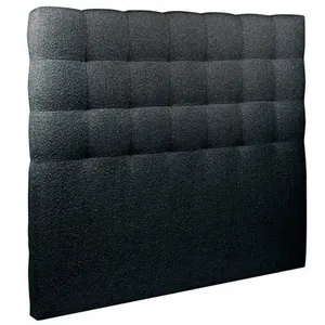 Comparateur de prix : SOMMEIL DE PLOMB Prestige Literie - Tete De Lit Capitonnée Bouclette Bleue - Ep 10 Cm Rembourré - Noir