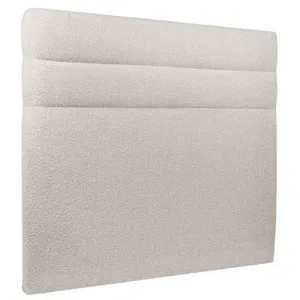SOMMEIL DE PLOMB Tete de lit Lignes Bouclette Beige L 180 cm - Ep 10 cm rembourré - Tête de lit design en bois massifVendu parrakuten