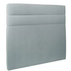 Prestige Literie - Tete De Lit Lignes Velours Taupe - Ep 10 Cm Rembourré - Gris pas cher