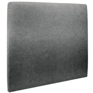 Comparateur de prix : SOMMEIL DE PLOMB Tete de lit tapissée en tissu gris anthracite - Bois massif - L 180 cm - Ep 10 cm rembourré