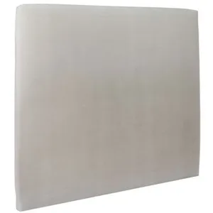 Prestige Literie - Tete De Lit Tapissée Velours Gris Anthracite - Ep 10 Cm Rembourré - Gris pas cher