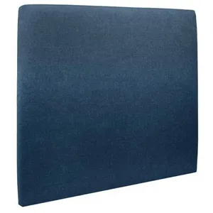 Tete de lit Tapissée Tissu Bleu - Bois Massif - Design Scandinave-Moderne