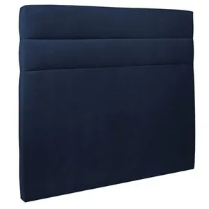 Comparateur de prix : Tete de lit Lignes Velours Bleu - Ep 10 cm rembourré