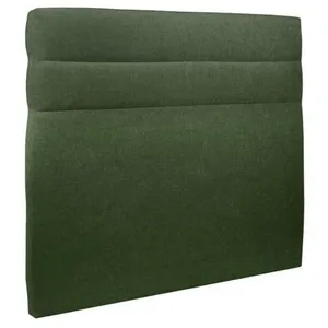 Tete de lit Lignes Tissu Vert - Ep 10 cm rembourré pas cher