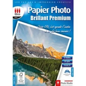 Pack de 15 feuilles Papier Photo Brillant A3 Micro Application pas cher