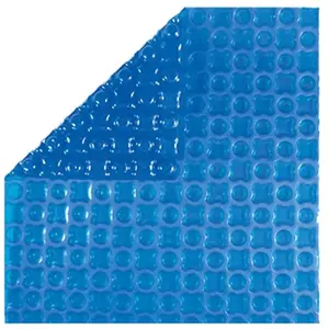 BACHES-PISCINES.COM Bâche à Bulles Piscine 7,5x3,5 m OXO Dark Blue 500 microns - Non Bordée - Confection France - Kit oeillets et bâchette protection pas cher