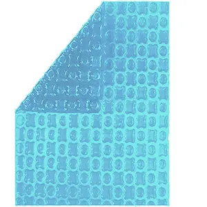 BACHES-PISCINES.COM Bâche à Bulles Piscine 5x3 m OXO Light Blue 400 mi... pas cher