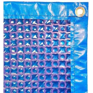 BÂCHES-PISCINES.COM Bâche à Bulles Piscine 7x4 m OXO Dark Blue 500 microns - Bordée 4 côtés + Oeillets Posés + Bâchette Protection - Direct Usine pas cher