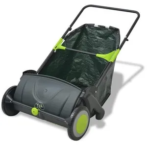 Balayeuse à gazon balayeuse de feuilles pour jardin terrasse 103 L pas cher