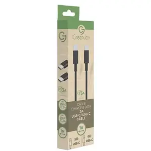 Câble charge et data Greenjoy USB Type C vers USB Type C 3A 1m Noir pas cher