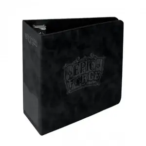 Classeur range cartes - TRADE INVADERS - Noir - Motif diamant - Doublure microfibre - Design 3 anneaux pas cher