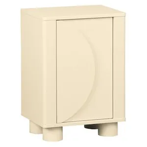 SWEEEK Table de chevet décor bois beige 1 porte réversible Pondi pas cher