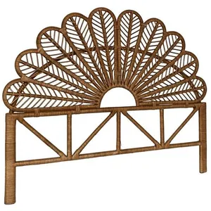 Tête de lit en rotin naturel - SWEEEK - L 160 x P6 x H130cm - Marron - Paille - Osier - Fibre naturelle pas cher