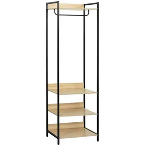 Module dressing - SWEEEK - Noir - 1 penderie - 3 étagères - Dimensions... pas cher