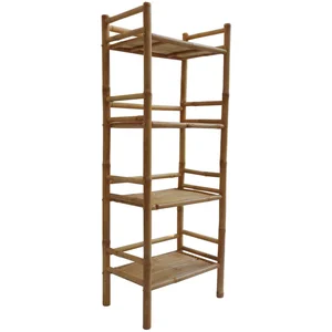 sweeek - Bamboe kast 4 niveaus b54cm x d32 x h144cm pas cher